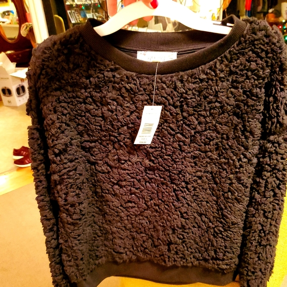 🛍Pink Rose Furry Sherpa Pullover - Picture 6 of 8